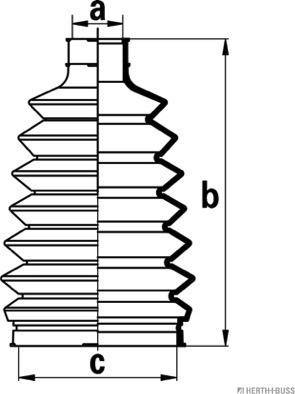 Herth+Buss Jakoparts J2865013 - Bellow, drive shaft www.autospares.lv