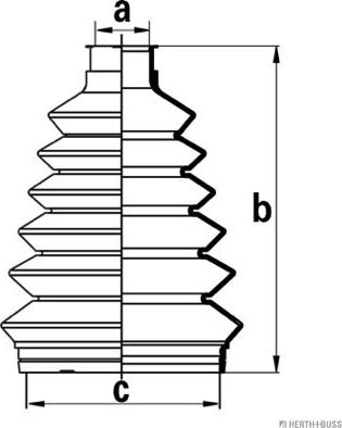 Herth+Buss Jakoparts J2860905 - Пыльник, приводной вал www.autospares.lv