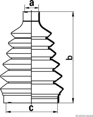 Herth+Buss Jakoparts J2860903 - Bellow, drive shaft www.autospares.lv