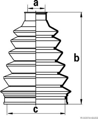 Herth+Buss Jakoparts J2860500 - Bellow, drive shaft www.autospares.lv