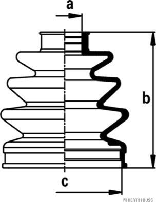 Herth+Buss Jakoparts J2861031 - Bellow, drive shaft www.autospares.lv