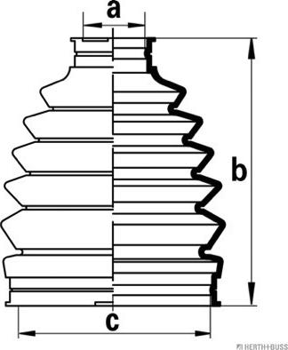 Herth+Buss Jakoparts J2863015 - Bellow, drive shaft www.autospares.lv