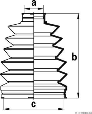 Herth+Buss Jakoparts J2863011 - Пыльник, приводной вал www.autospares.lv
