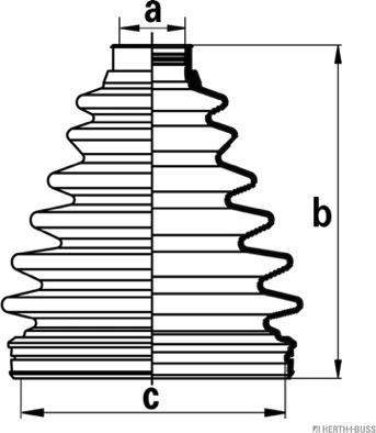 Herth+Buss Jakoparts J2862009 - Bellow, drive shaft www.autospares.lv