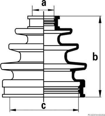 Herth+Buss Jakoparts J2862007 - Bellow, drive shaft www.autospares.lv
