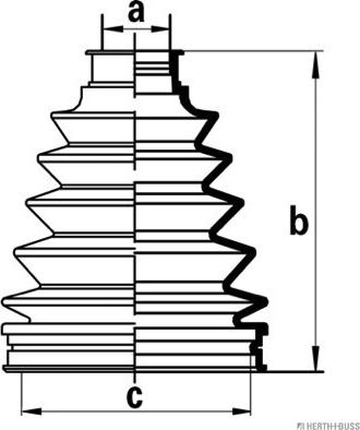 Herth+Buss Jakoparts J2862011 - Bellow, drive shaft www.autospares.lv