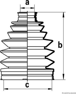 Herth+Buss Jakoparts J2862025 - Пыльник, приводной вал www.autospares.lv