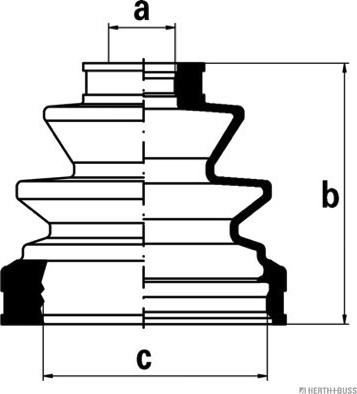 Herth+Buss Jakoparts J2862027 - Пыльник, приводной вал www.autospares.lv