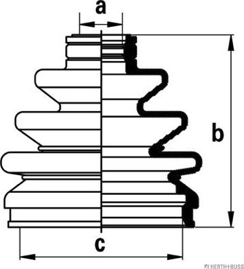 Herth+Buss Jakoparts J2867004 - Bellow, drive shaft www.autospares.lv