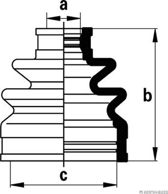 Herth+Buss Jakoparts J2867014 - Пыльник, приводной вал www.autospares.lv