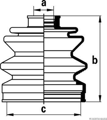 Herth+Buss Jakoparts J2867011 - Bellow, drive shaft www.autospares.lv