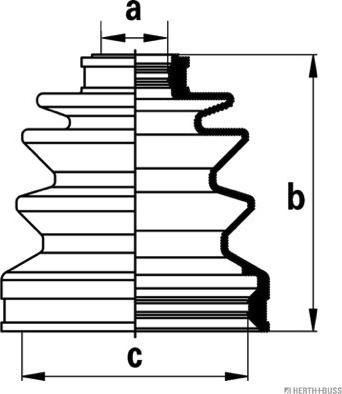 Herth+Buss Jakoparts J2884009 - Bellow, drive shaft www.autospares.lv