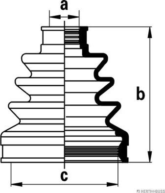 Herth+Buss Jakoparts J2884019 - Пыльник, приводной вал www.autospares.lv