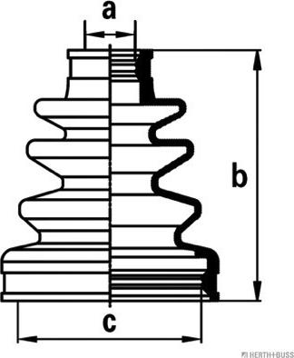 Herth+Buss Jakoparts J2884015 - Пыльник, приводной вал www.autospares.lv