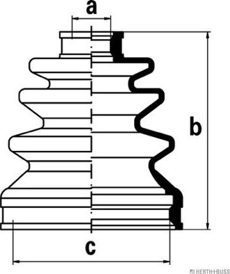 Herth+Buss Jakoparts J2884016 - Пыльник, приводной вал www.autospares.lv