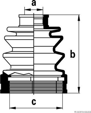 Herth+Buss Jakoparts J2885008 - Bellow, drive shaft www.autospares.lv