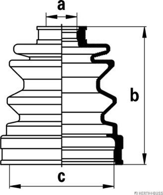 Herth+Buss Jakoparts J2885002 - Bellow, drive shaft www.autospares.lv