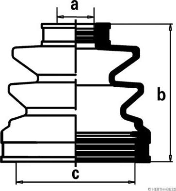 Herth+Buss Jakoparts J2880502 - Пыльник, приводной вал www.autospares.lv