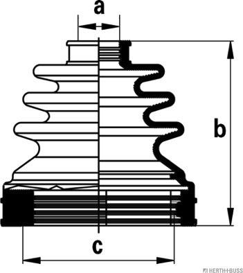 Herth+Buss Jakoparts J2881022 - Пыльник, приводной вал www.autospares.lv