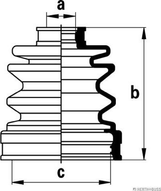 Herth+Buss Jakoparts J2888006 - Пыльник, приводной вал www.autospares.lv