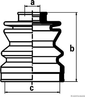 Herth+Buss Jakoparts J2888000 - Пыльник, приводной вал www.autospares.lv