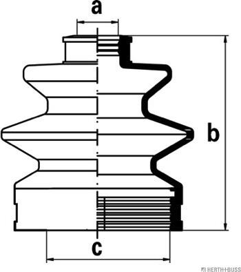 Herth+Buss Jakoparts J2888001 - Bellow, drive shaft www.autospares.lv