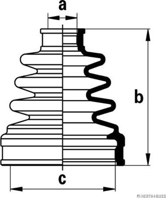 Herth+Buss Jakoparts J2888013 - Пыльник, приводной вал www.autospares.lv