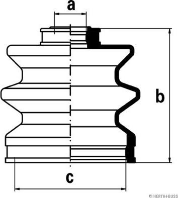 Herth+Buss Jakoparts J2883000 - Пыльник, приводной вал www.autospares.lv