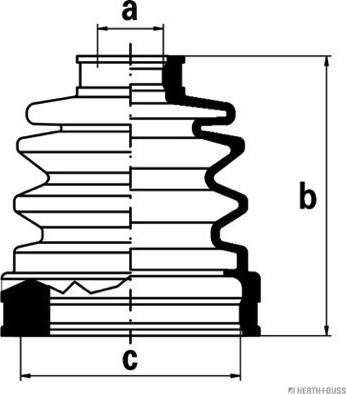Herth+Buss Jakoparts J2883002 - Bellow, drive shaft www.autospares.lv