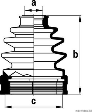 Herth+Buss Jakoparts J2883012 - Пыльник, приводной вал www.autospares.lv