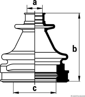 Herth+Buss Jakoparts J2883017 - Пыльник, приводной вал www.autospares.lv