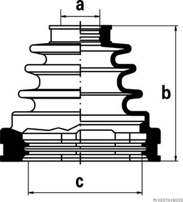 Herth+Buss Jakoparts J2882006 - Bellow, drive shaft www.autospares.lv