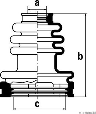 Herth+Buss Jakoparts J2882000 - Bellow, drive shaft www.autospares.lv