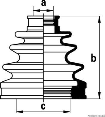 Herth+Buss Jakoparts J2882017 - Пыльник, приводной вал www.autospares.lv