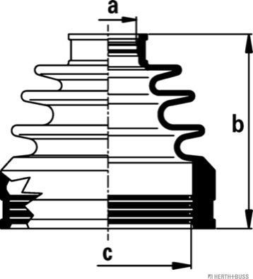 Herth+Buss Jakoparts J2882022 - Пыльник, приводной вал www.autospares.lv