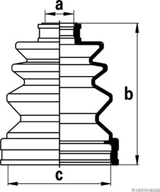 Herth+Buss Jakoparts J2887011 - Bellow, drive shaft www.autospares.lv