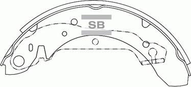 Hi-Q SA048 - Brake Shoe Set www.autospares.lv