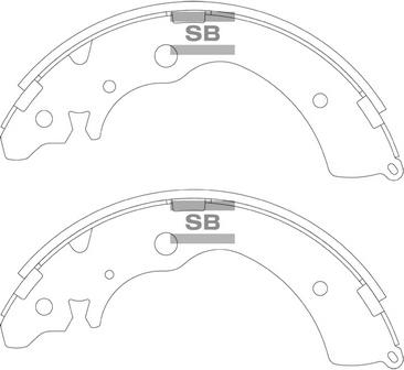 Hi-Q SA240 - Bremžu loku komplekts www.autospares.lv