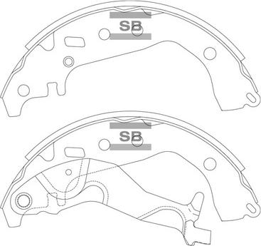 Hi-Q SA252 - Bremžu loku komplekts www.autospares.lv