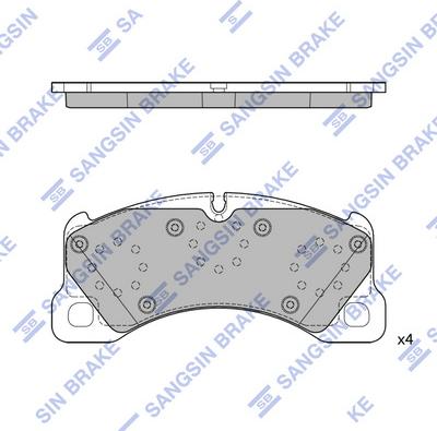 Hi-Q SP4407 - Bremžu uzliku kompl., Disku bremzes www.autospares.lv