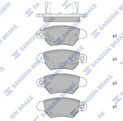 Hi-Q SP4095 - Bremžu uzliku kompl., Disku bremzes autospares.lv