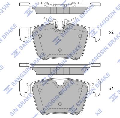 Hi-Q SP4069 - Bremžu uzliku kompl., Disku bremzes www.autospares.lv