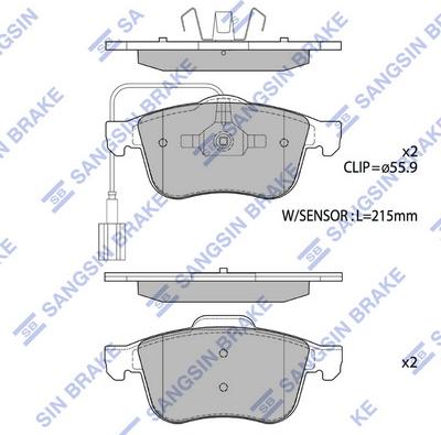 Hi-Q SP4081 - Bremžu uzliku kompl., Disku bremzes www.autospares.lv