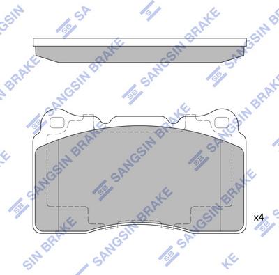 Hi-Q SP4145A - Bremžu uzliku kompl., Disku bremzes autospares.lv