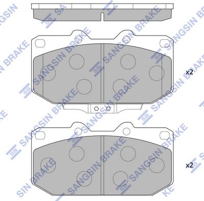 Hi-Q SP4156 - Bremžu uzliku kompl., Disku bremzes www.autospares.lv