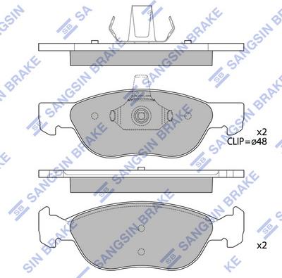 Hi-Q SP4185 - Bremžu uzliku kompl., Disku bremzes autospares.lv