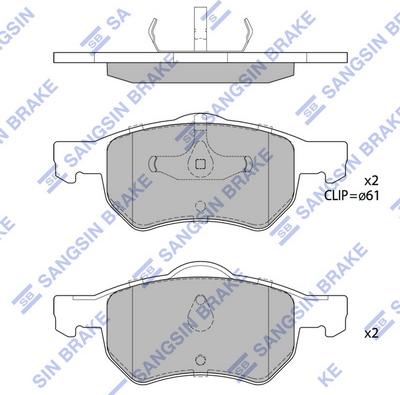 Hi-Q SP4183 - Bremžu uzliku kompl., Disku bremzes autospares.lv