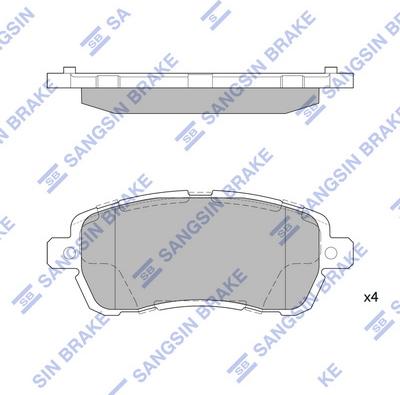 Hi-Q SP4138 - Bremžu uzliku kompl., Disku bremzes autospares.lv