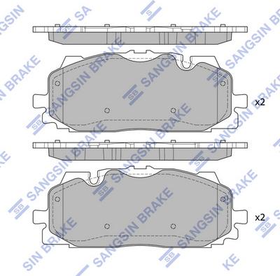 Hi-Q SP4128 - Bremžu uzliku kompl., Disku bremzes autospares.lv