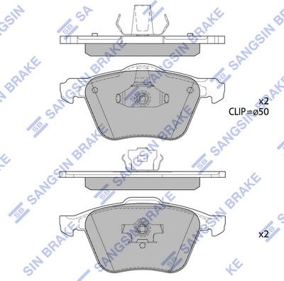 Hi-Q SP4363 - Bremžu uzliku kompl., Disku bremzes autospares.lv